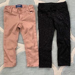 Shimmery girls pant set